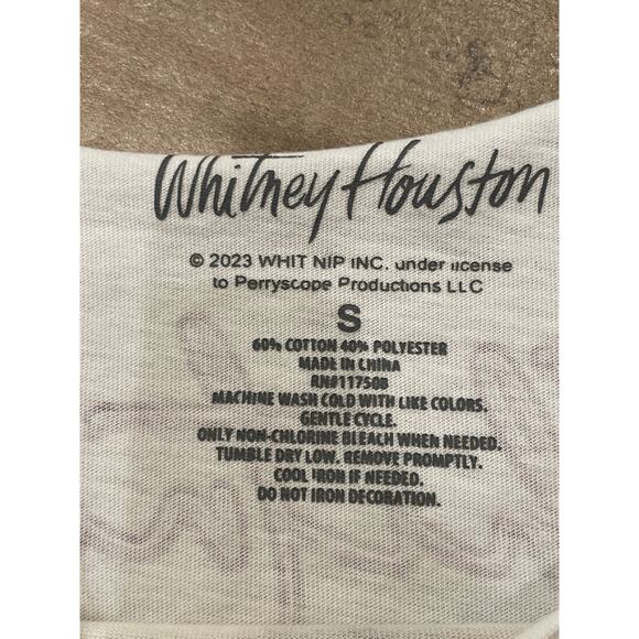 Whitney Houston T-Shirt Women’s Small White The Moment of Truth 1987 Tour - Picture 3 of 6